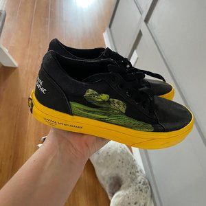Vans x National Geographic Old Skool Black & Yellow Skate Shoes